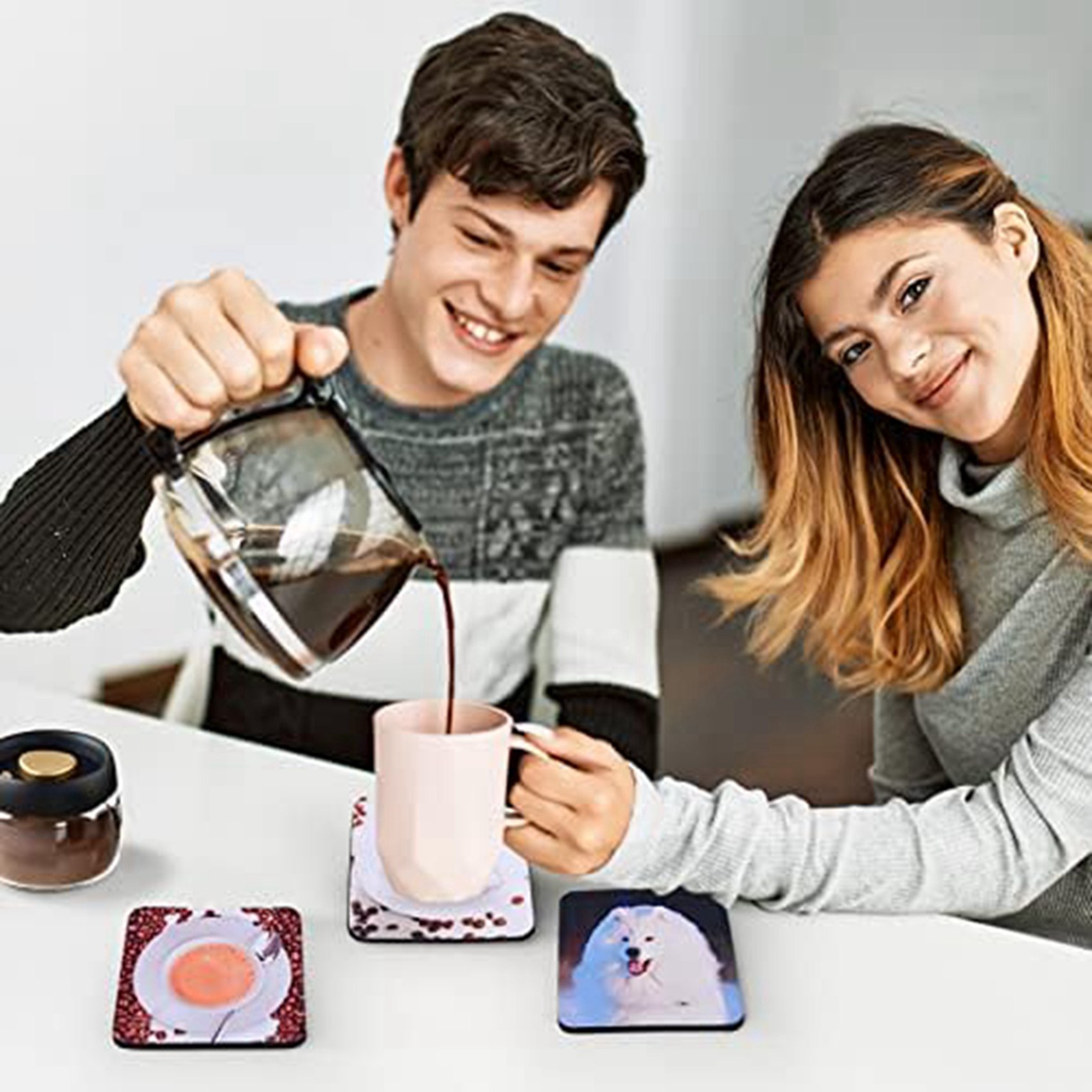 Coaster Sublimation Blank - 40PCS Square Sublimation Blanks Coasters,3.5 X