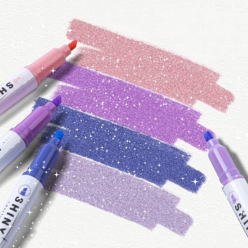 Copic Marker Sketch - 4Pcs Color Glitter Highlighter Pen Marker