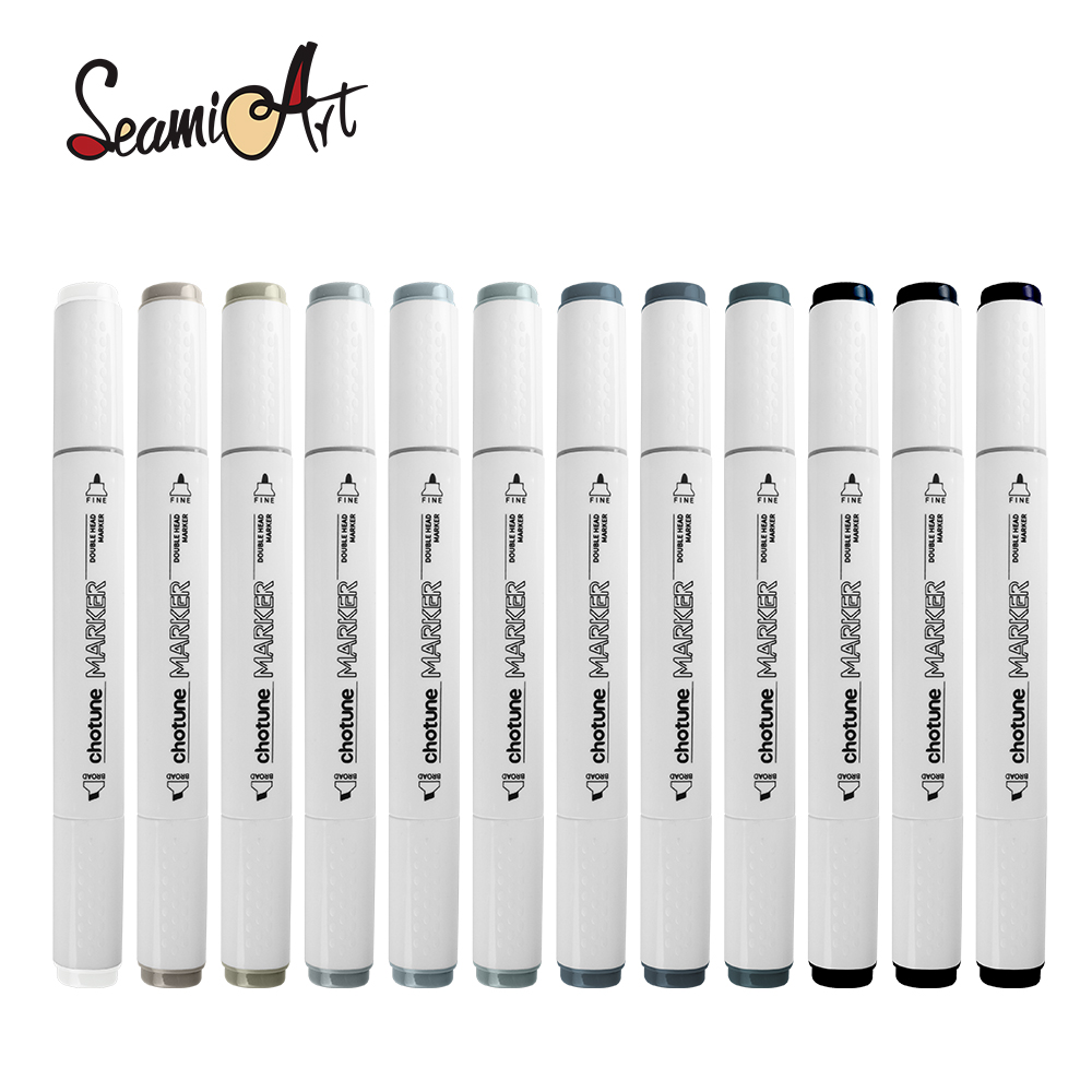 THOTUNE 12 Colors Warm Grey Co - огляд і ціна Copic Marker Sketch