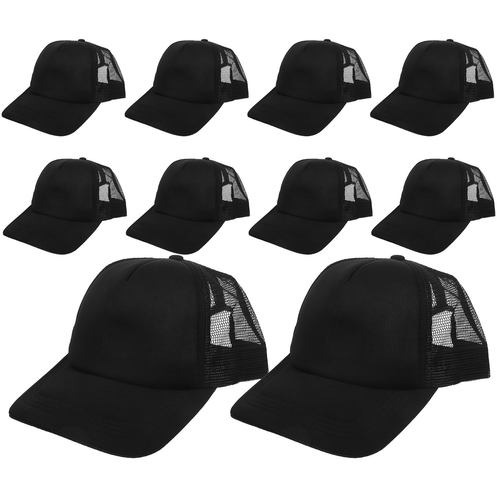 10Pcs Blank Mesh Baseball Caps - огляд і ціна Hat Sublimation Blank