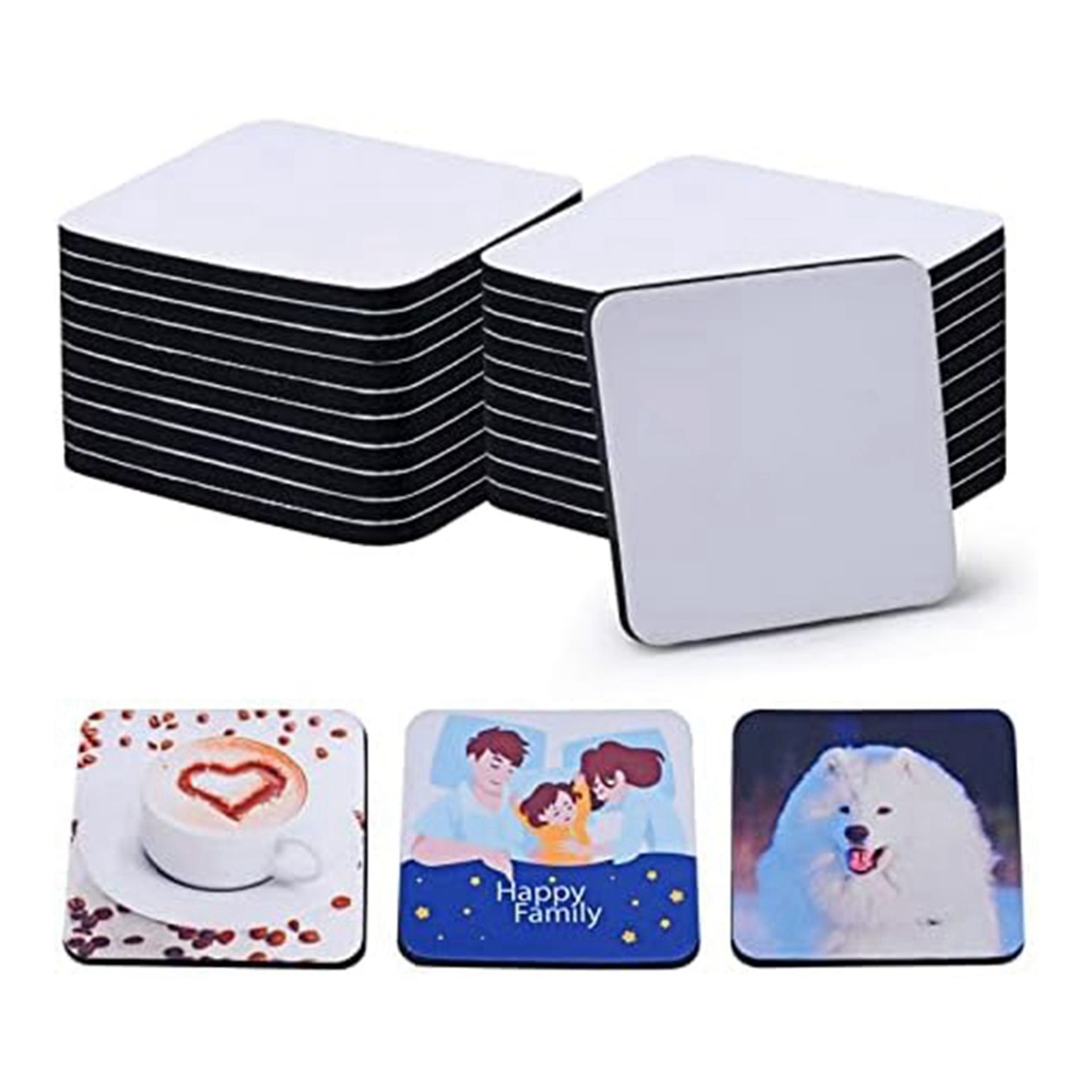 40PCS Square Sublimation Blank - огляд і ціна Coaster Sublimation Blank