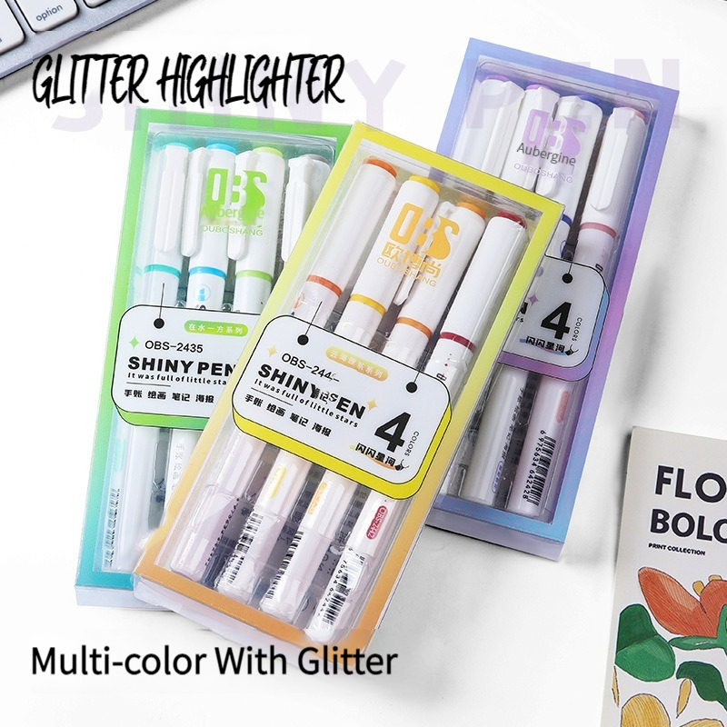 4Pcs Color Glitter Highlighter - огляд і ціна Copic Marker Sketch
