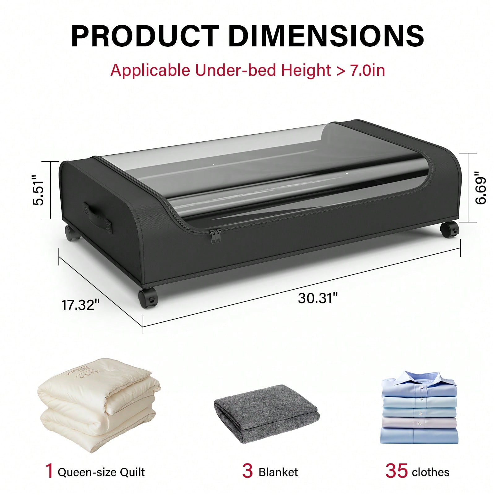 Underbed Storage Organizer Wit - огляд і ціна Metal Photo Panel
